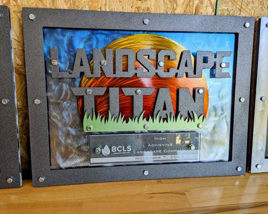 Large Steel Logo Award