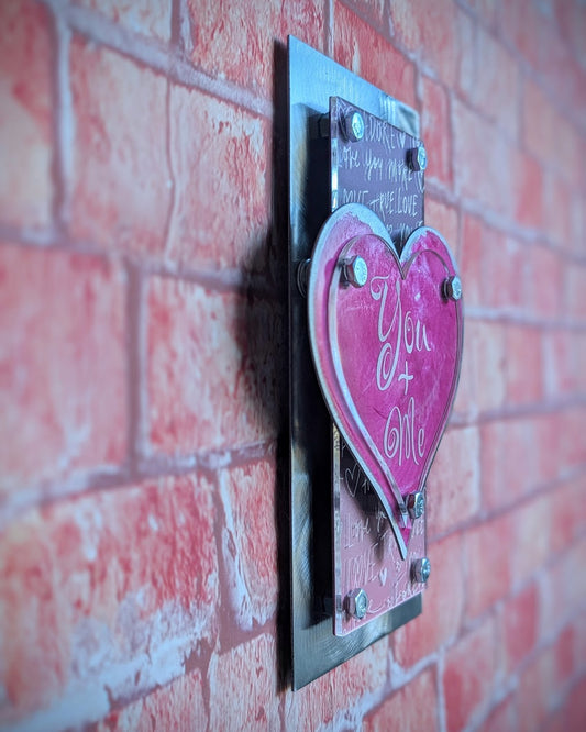 Steel Valentine Wall Art "True Love"