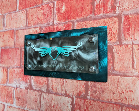 Steel Valentine "Winged Heart" Metal Wall Art