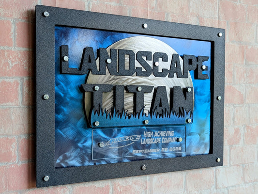 Large Steel Logo Award