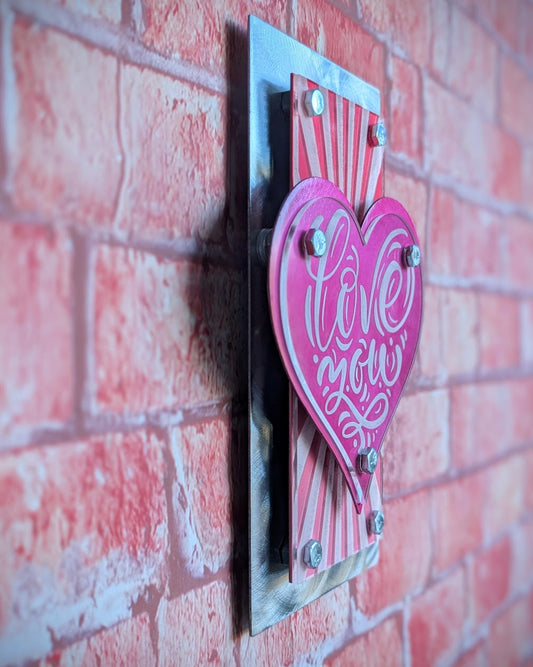 Steel Heart-Industrial Romance Wall Art