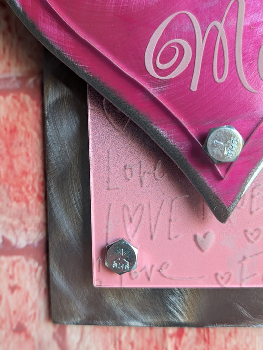 Steel Heart--Industrial Metal Wall Sculpture