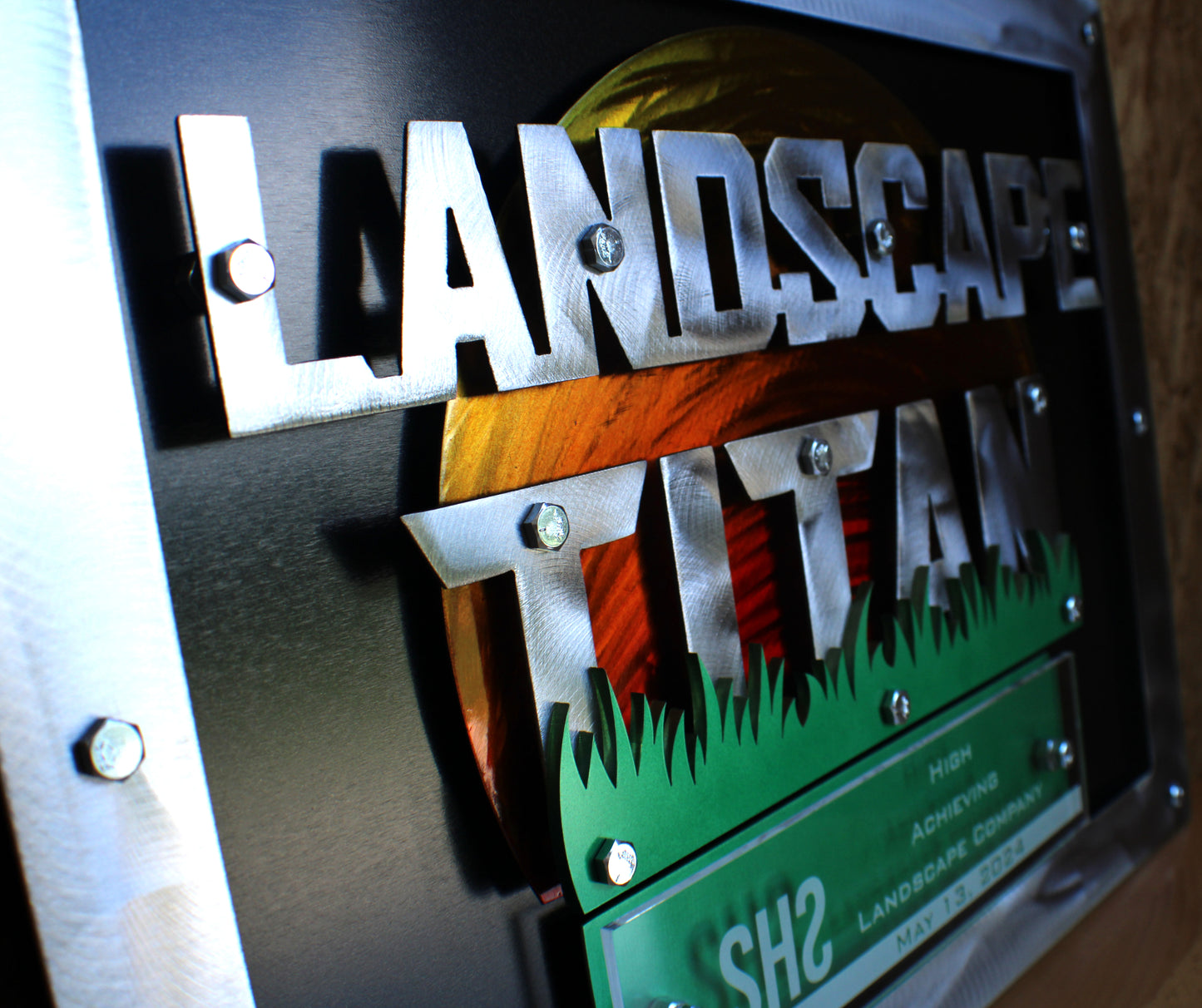 Large Steel Logo Award