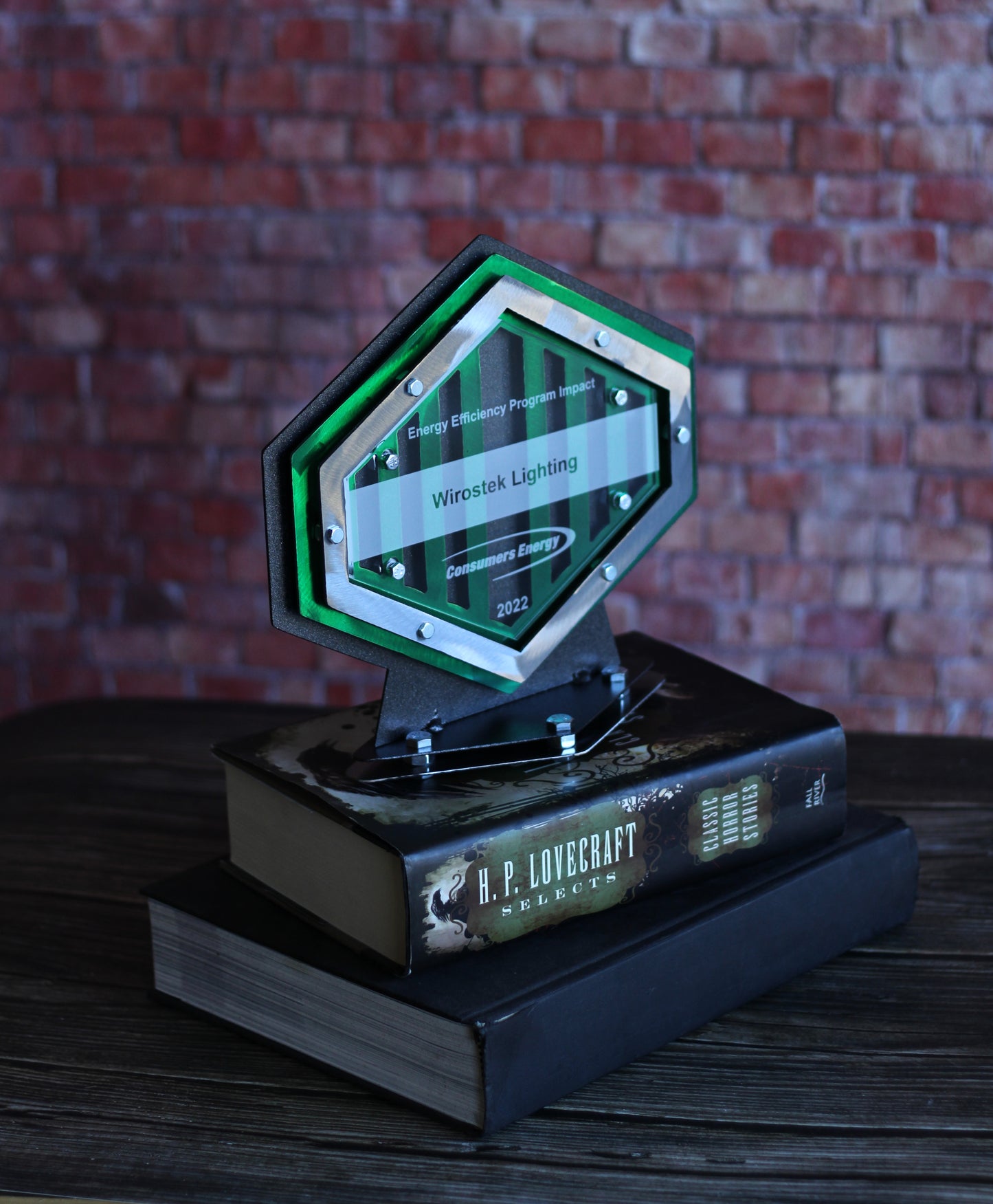 "Hexigonical" Metal Trophy