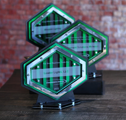 "Hexigonical" Metal Trophy