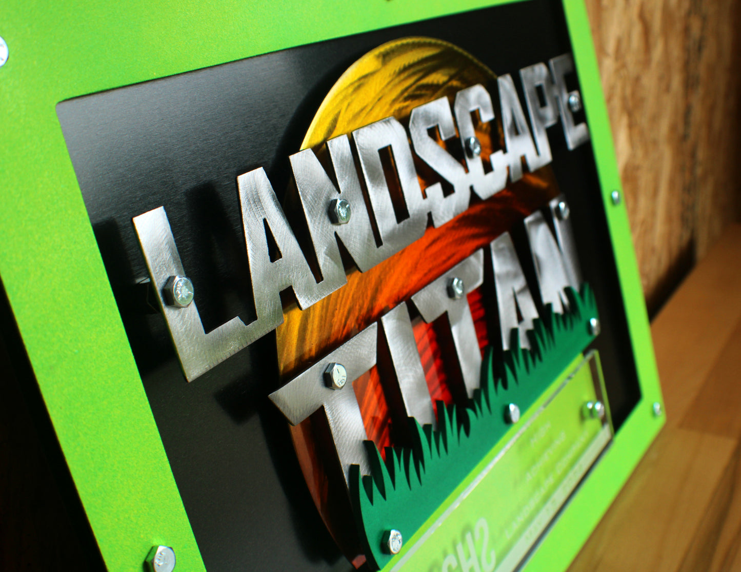 Large Steel Logo Award