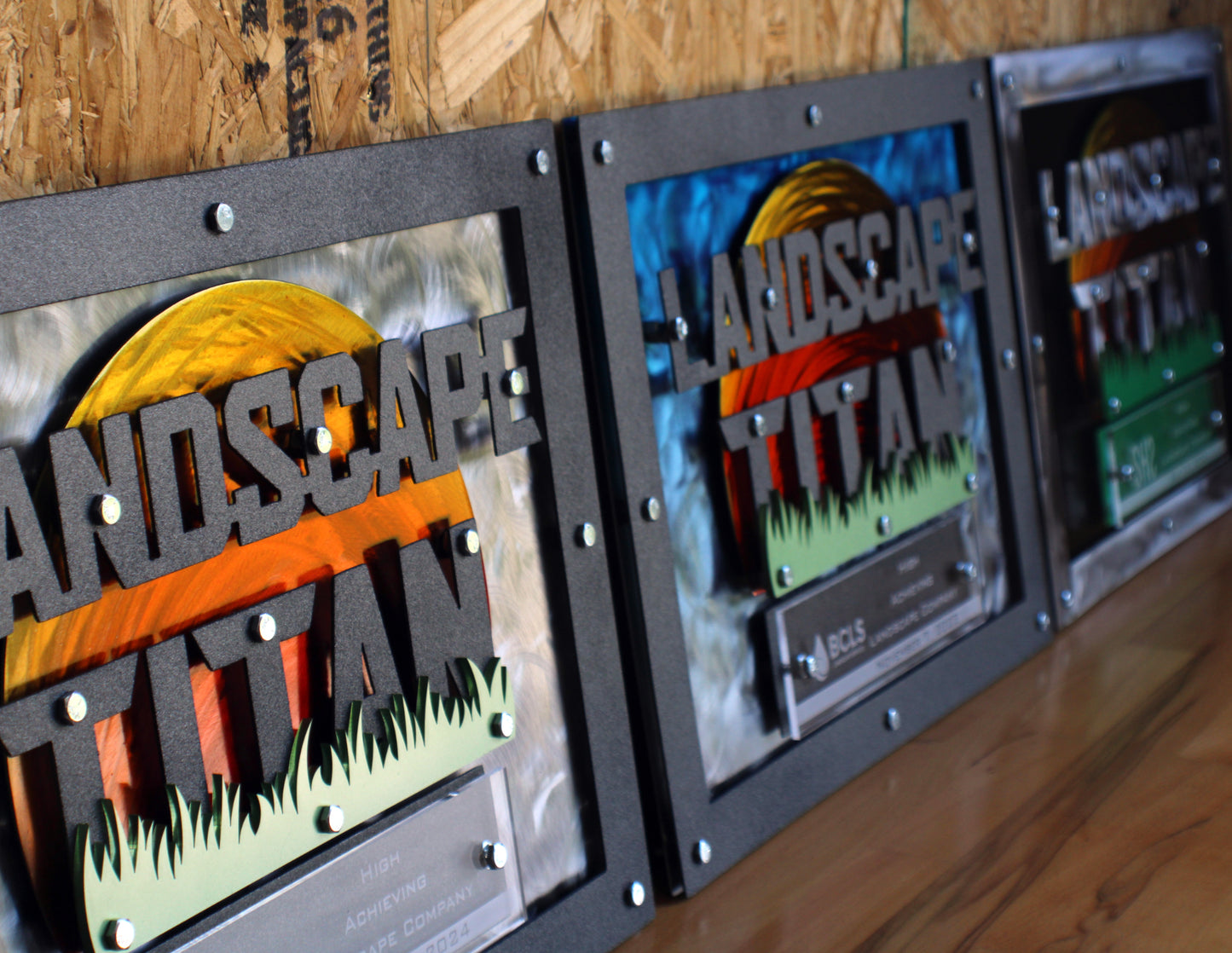 Large Steel Logo Award